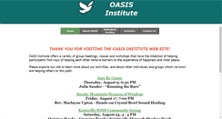 Desktop Screenshot of oasisinstitute.org